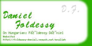 daniel foldessy business card